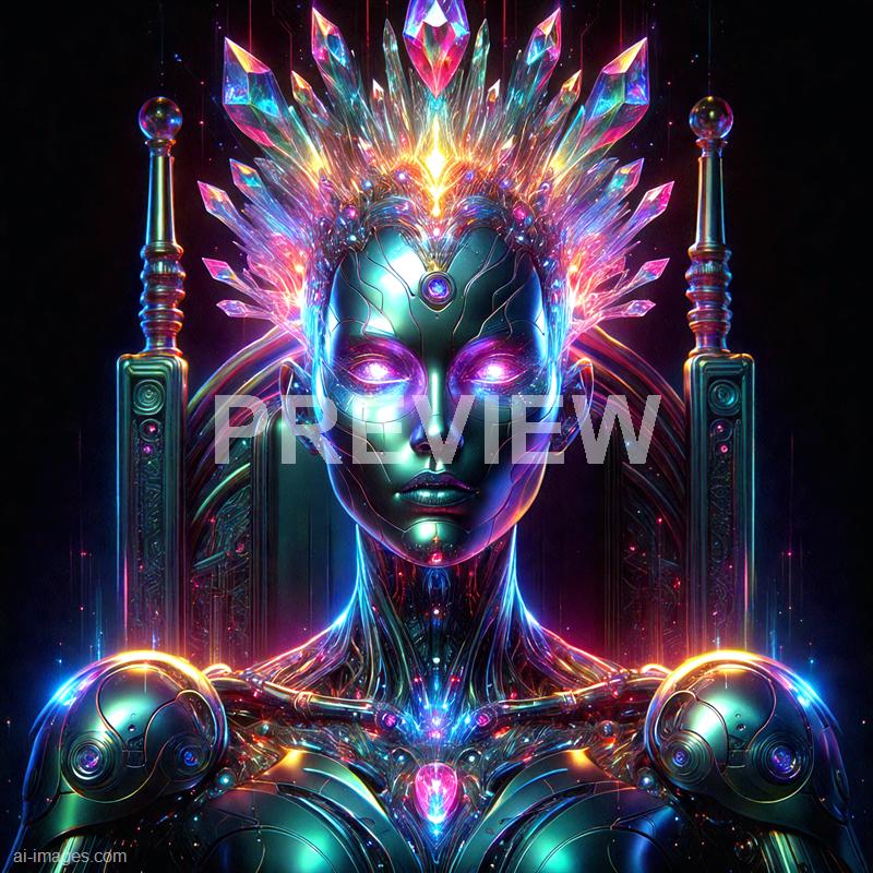 15026 - an-android-queen-on-a-throne-of-light-a-regal-ai-quee_250706001449_00001